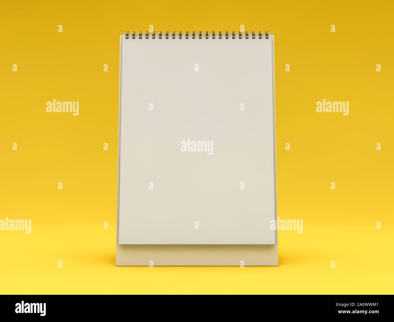Download Empty Vertical Desk Calendar Mockup Design Concept 3d Rendering Stock Photo Alamy PSD Mockup Templates