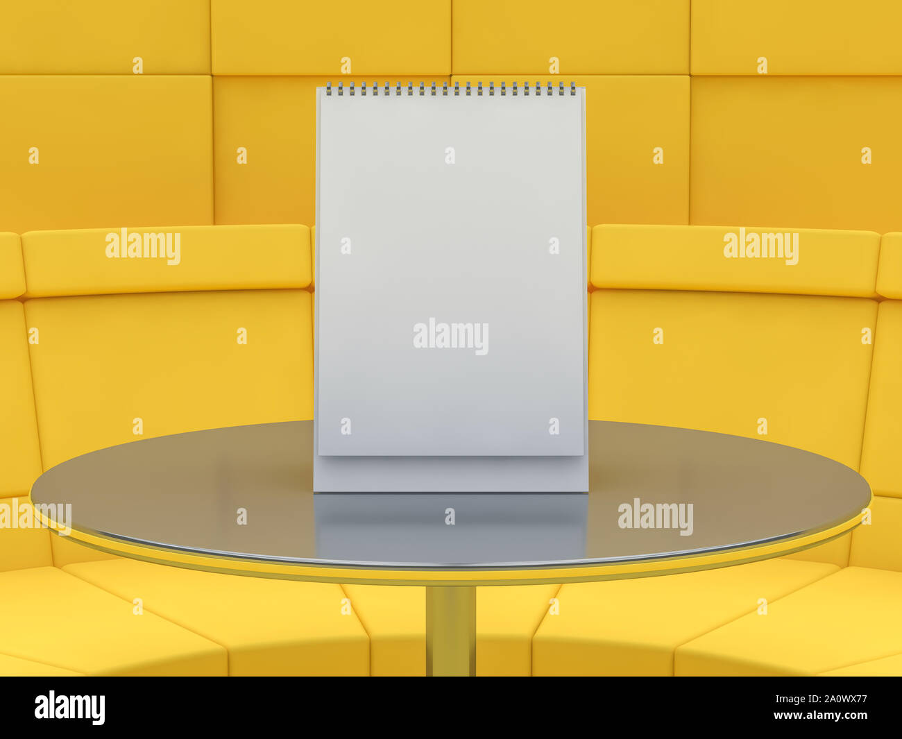 Download Empty Vertical Desk Calendar Mockup Design Concept 3d Rendering Stock Photo Alamy PSD Mockup Templates