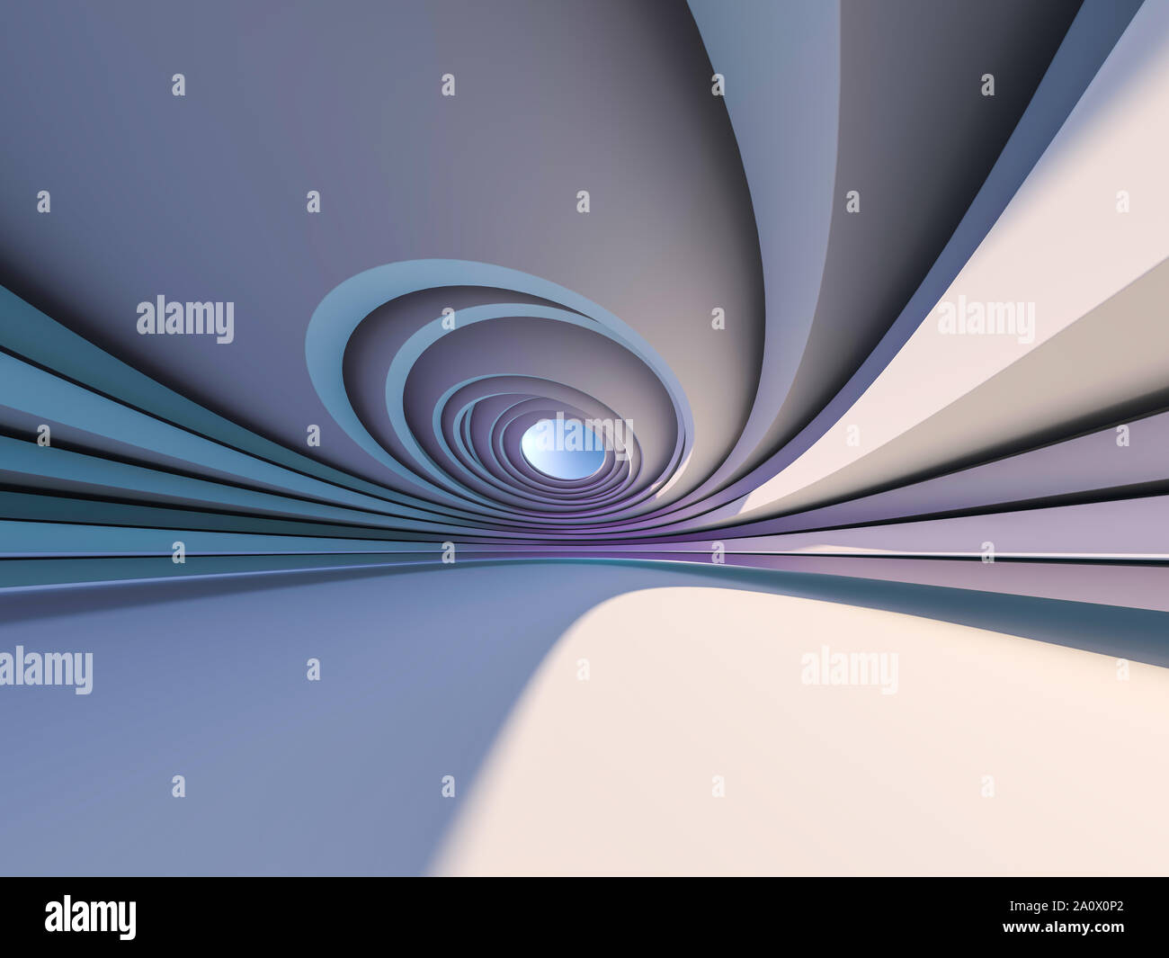 Abstract modern architecture background, empty open space interior. 3D ...
