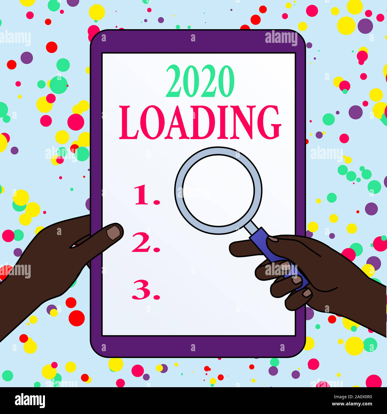 Writing note showing 2020 Loading. Business concept for Advertising the ...
