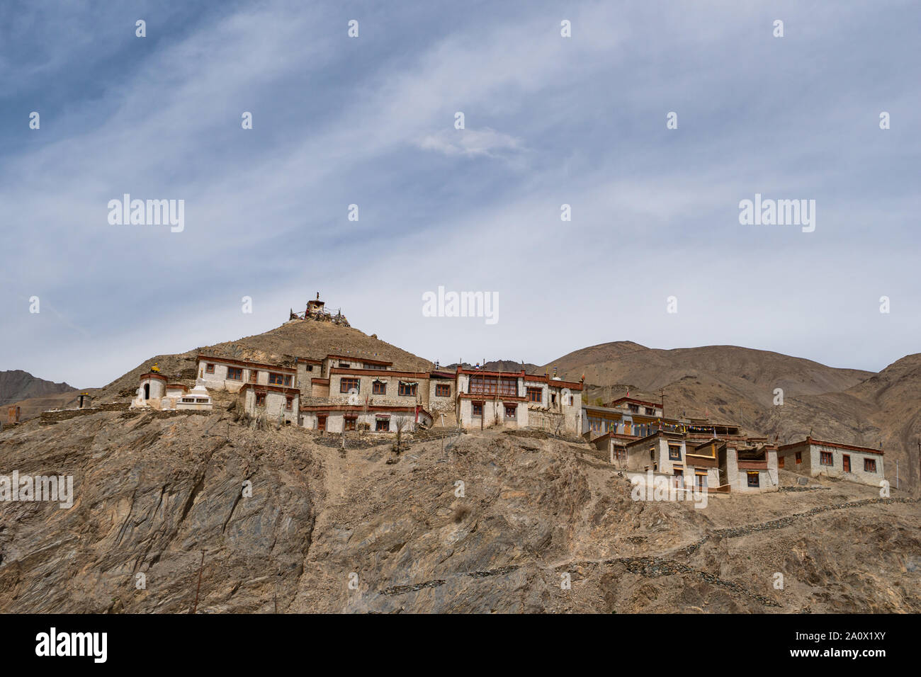 Lamayuru monastery located in Leh Ladakh, northern India state of Jammu and Kashmir, India. Stock Photo