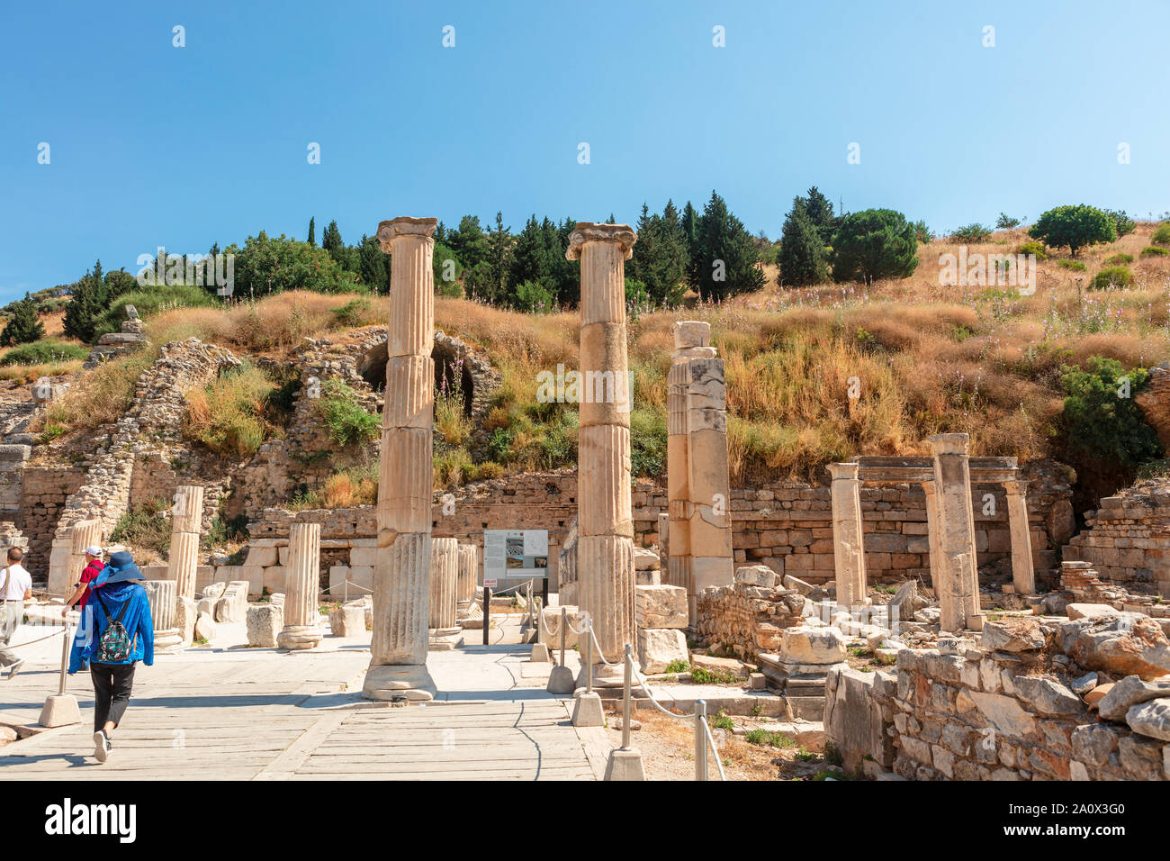 Ancient Roman Archaeological site of Ephesus, Anatolia, a popular