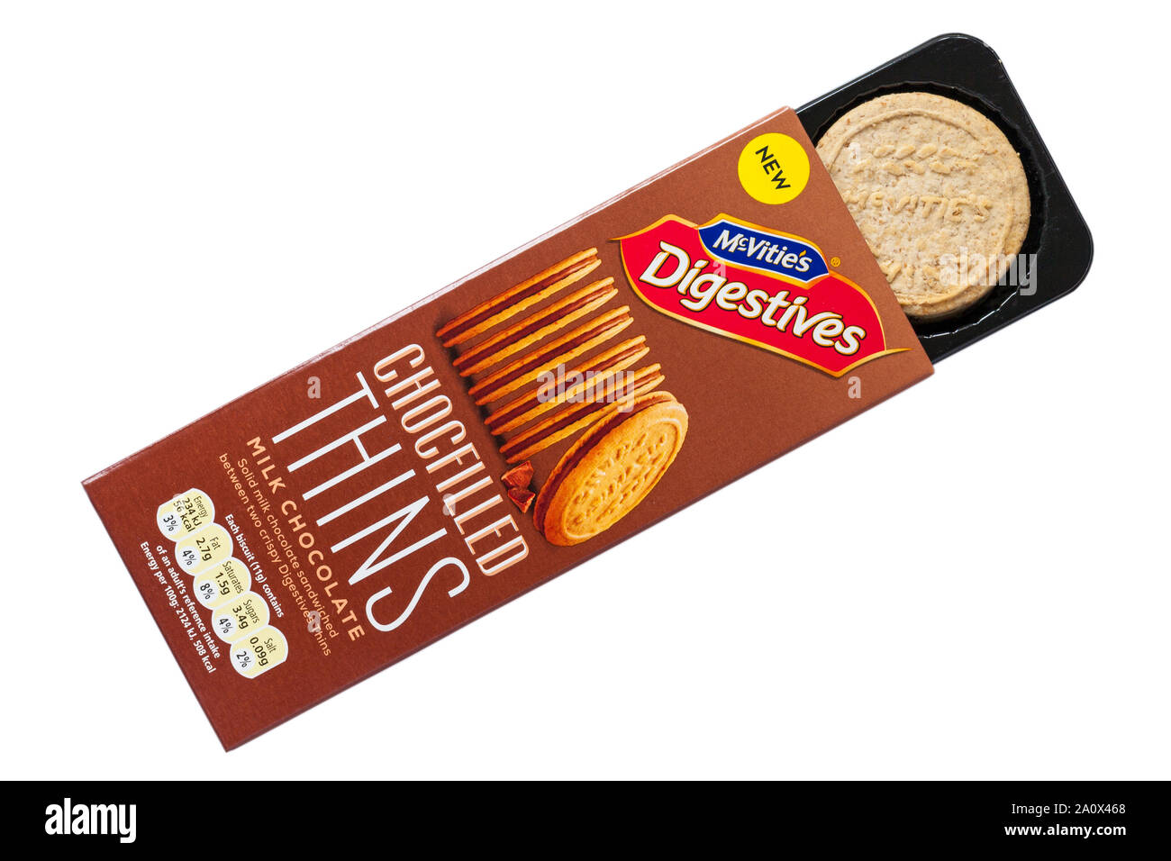 Mcvities digestives chocfilled thins milk chocolate hires stock photography and images Alamy