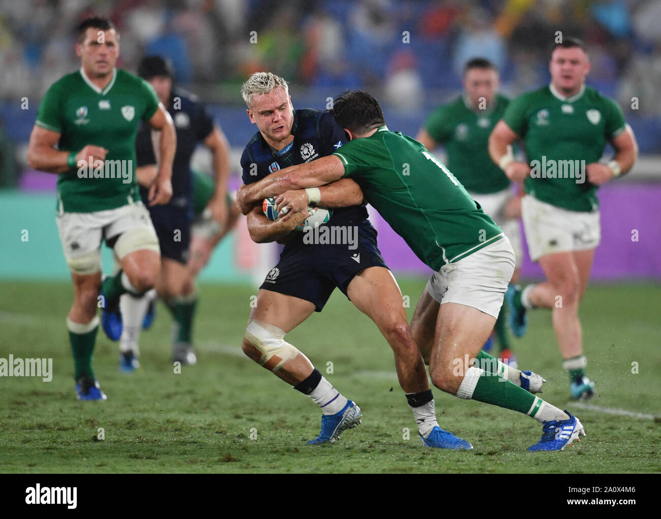 Jacob Graham Rugby Scotland's Darcy Graham is tackled by Ireland's Jacob Stockdale during ...