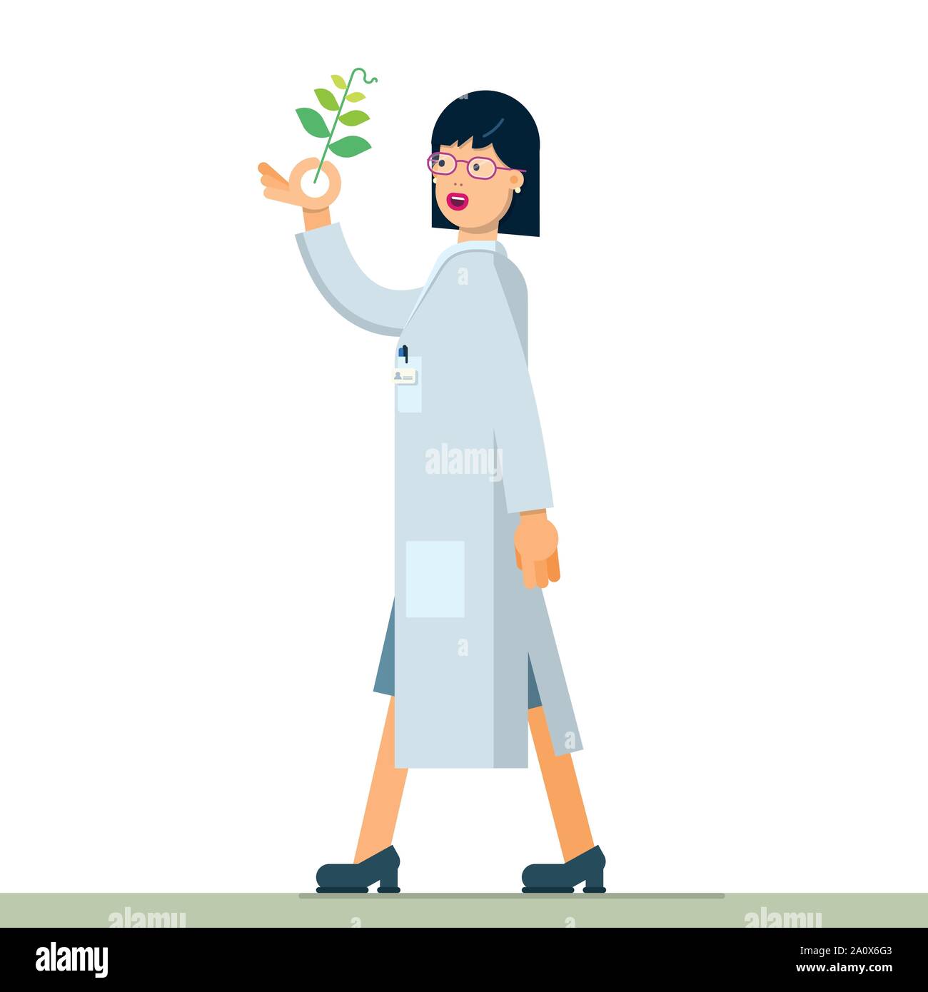 nice illustration of woman inventor scientist Stock Vector Image & Art ...