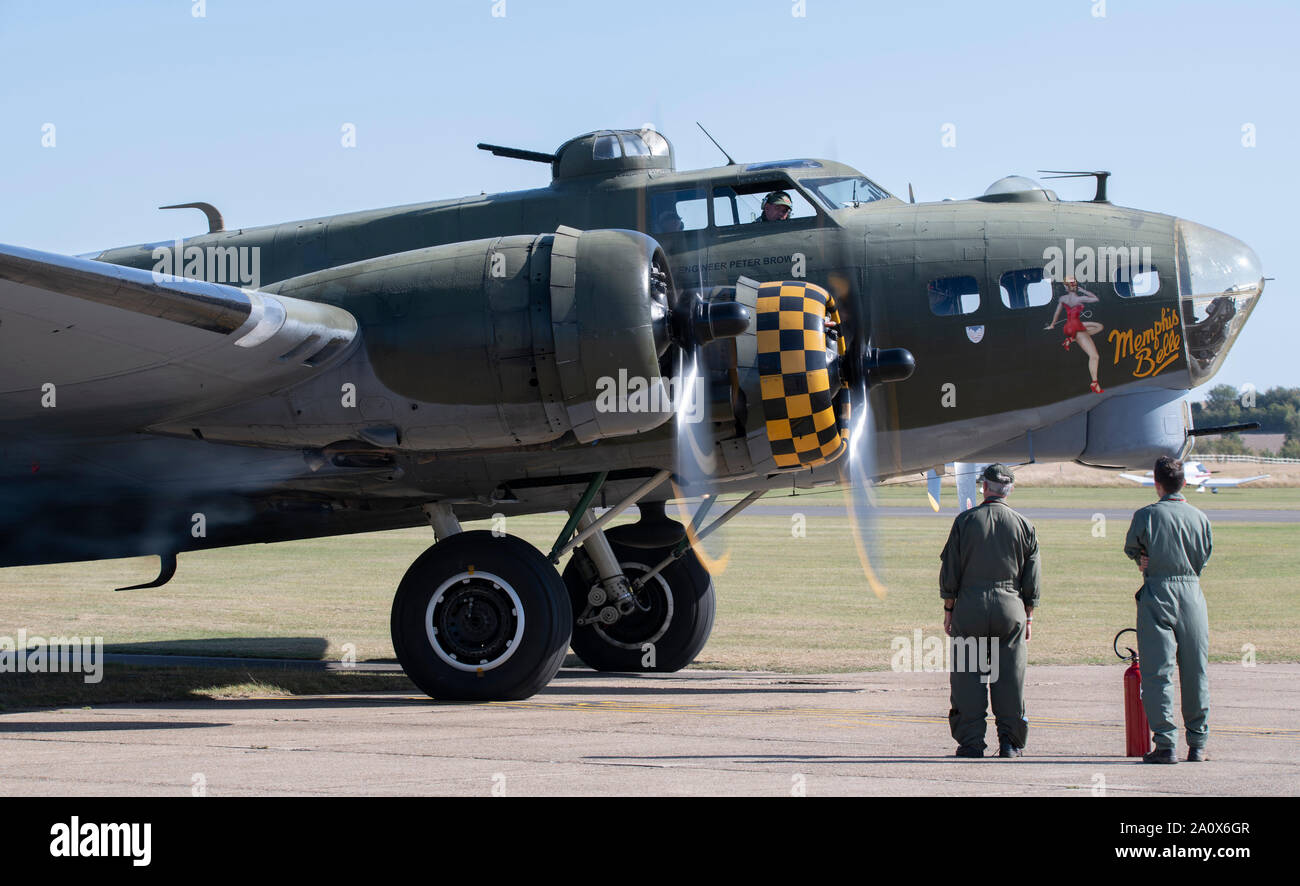 WW2 Boeing B-17 Flying Fortress ‘Sally B’ prepares for flying display ...