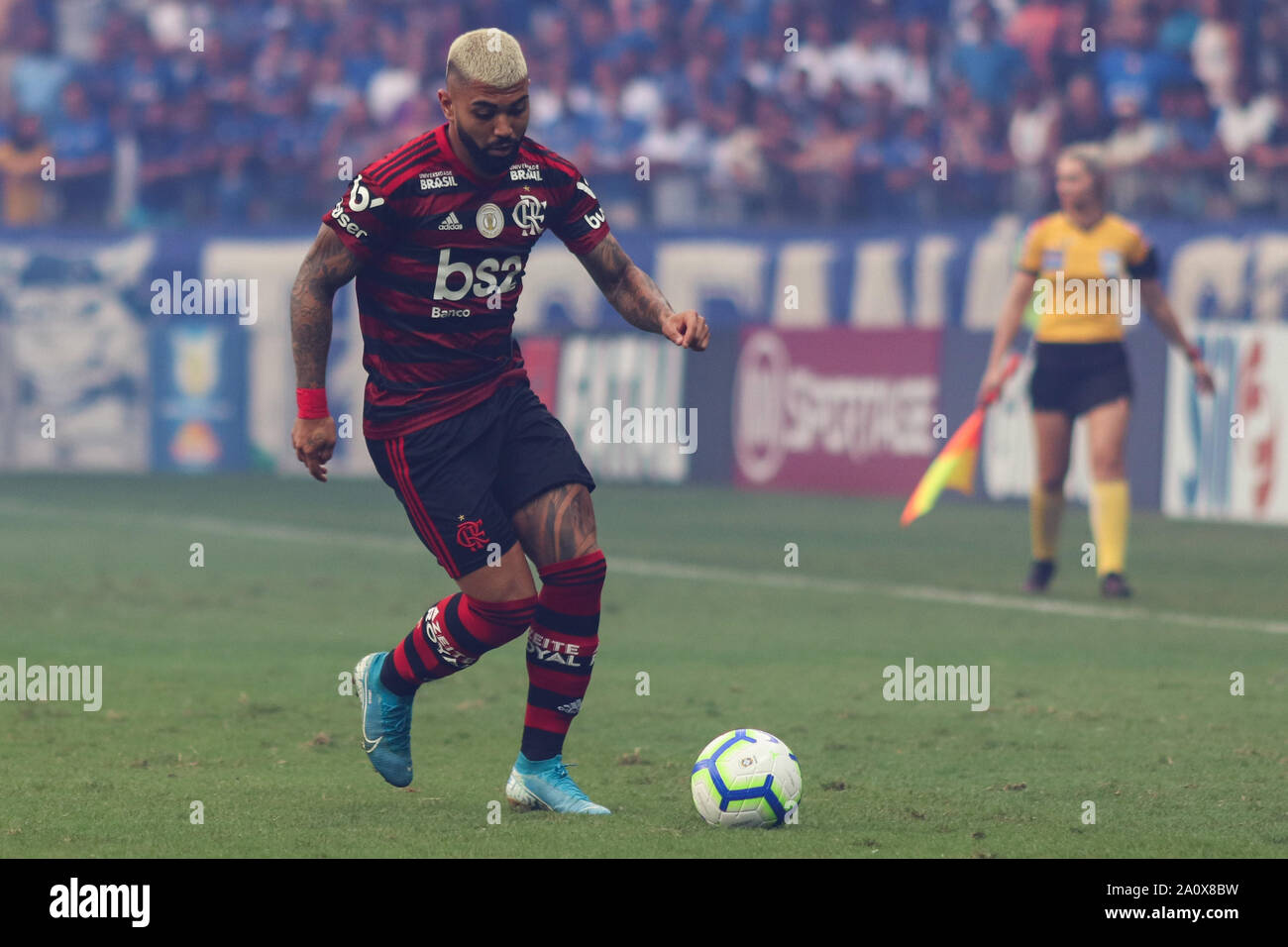 21st September 2019; Mineirao Stadium, Belo Horizonte, Minas Gerais, Brazil; Brazilian Series A, Cruzeiro versus Flamengo; Gabriel of Flamengo Stock Photo