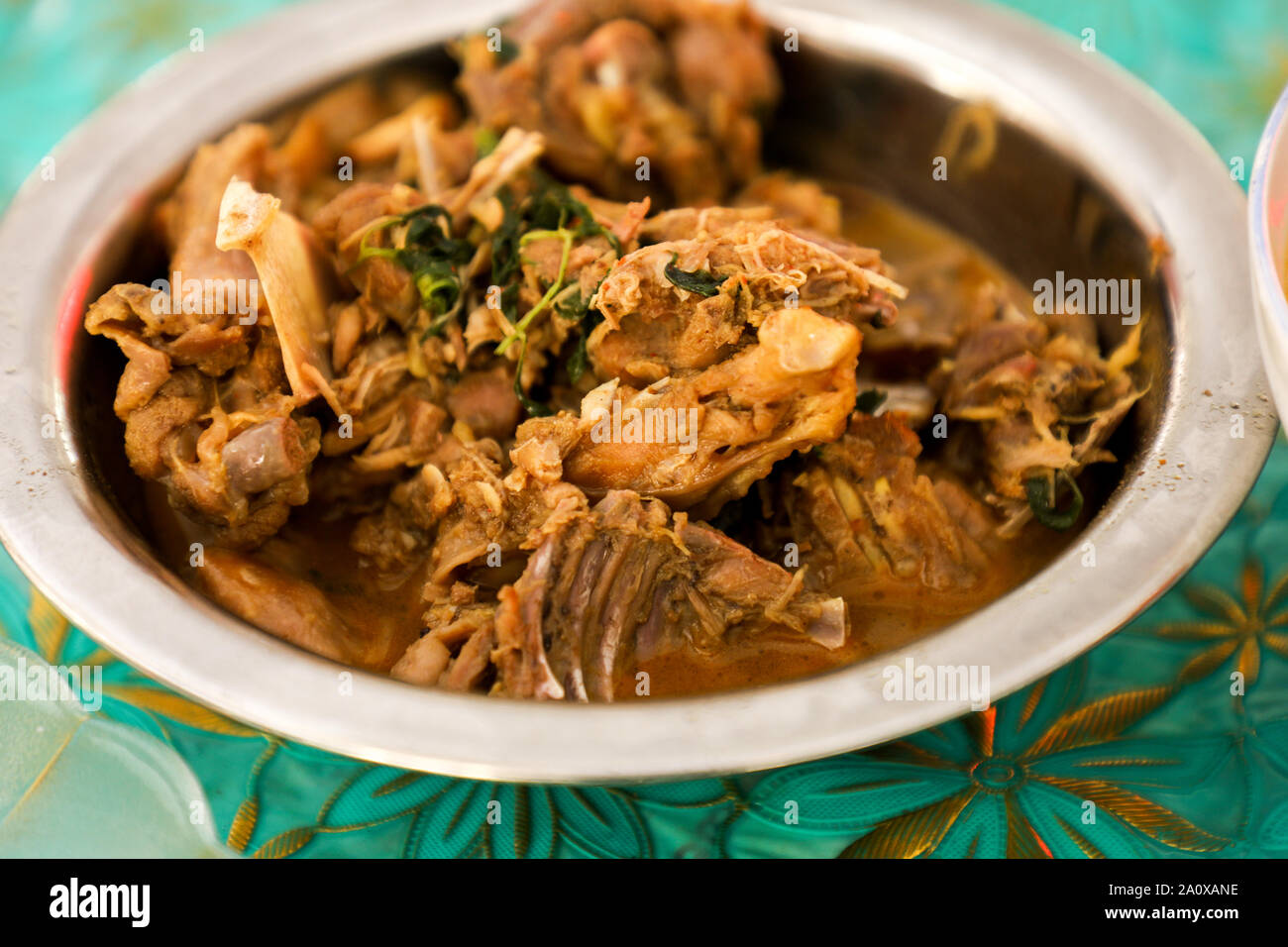 MANDALAY/MYANMAR(BURMA) - 29th July, 2019 : Traditional Burmese Foods at the monastery. Stock Photo