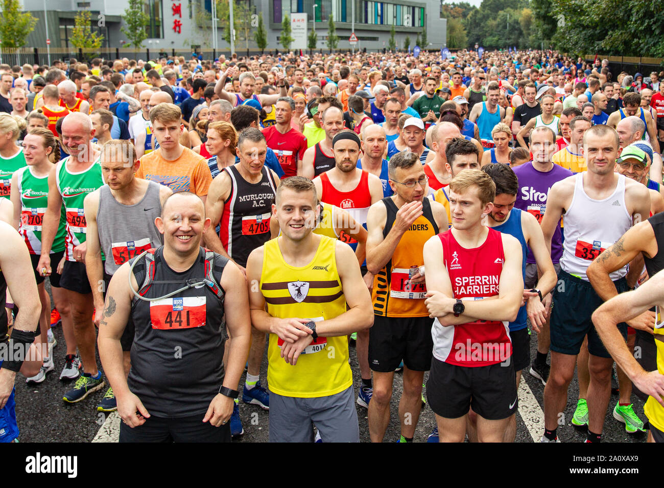 Belfast Northern Ireland Uk 22nd Sept 2019 Over Five Thousands People Took Part In The 2019 Deep River Rock Belfast City Half Marathon Credit Bonzo Alamy Live News Stock Photo Alamy