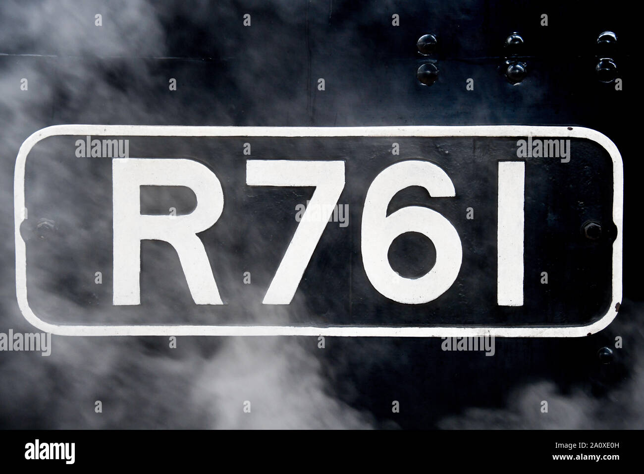 Steam locomotive number plate hi-res stock photography and images - Alamy