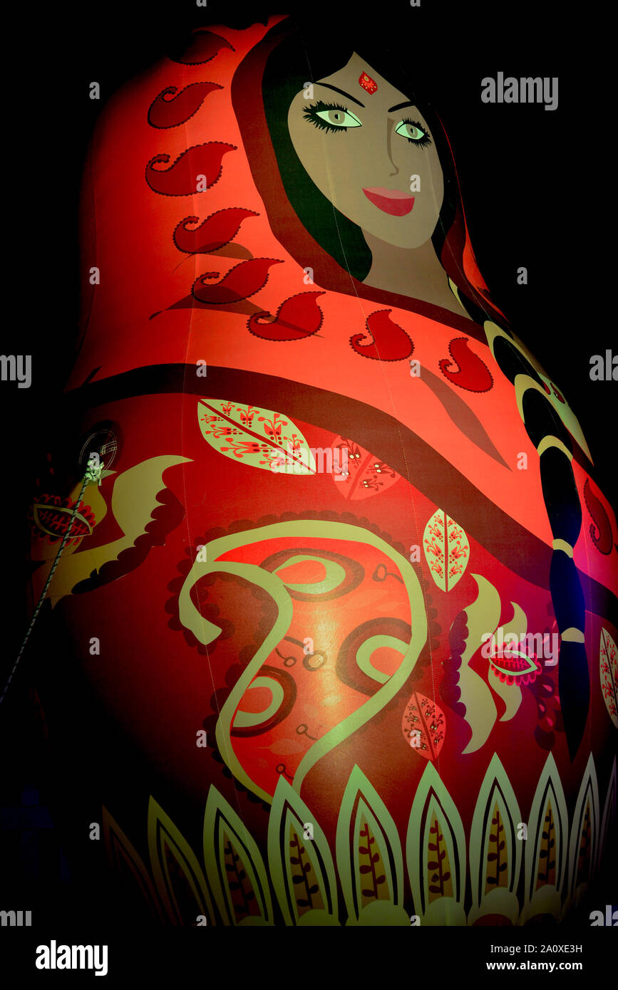 Trail of Lights Night Illumination Festival, Melbourne Australia Stock