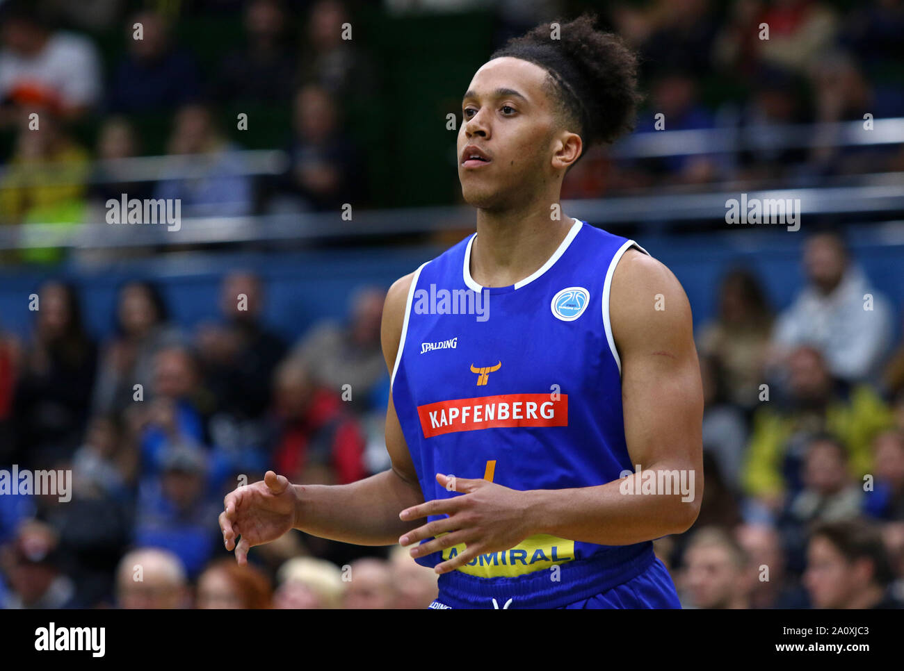 KYIV, UKRAINE - SEPTEMBER 20, 2019: Keenan Nathanial Gumbs of Kapfenberg  Bulls in action during the FIBA Basketball Champions League Qualifiers game  BC Kyiv Basket v Kapfenberg Bulls in Kyiv Stock Photo - Alamy
