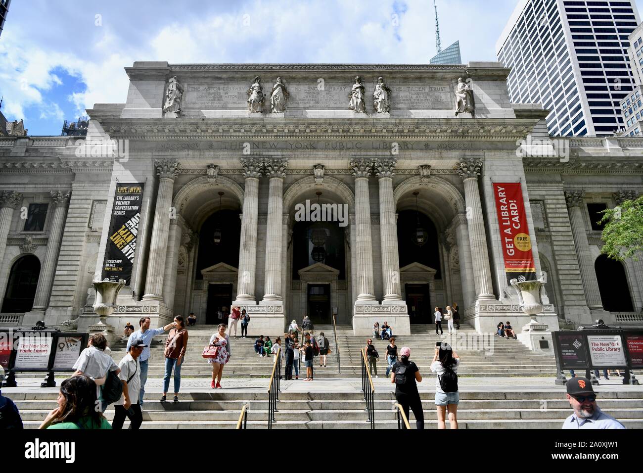 New York Public Library - Stephen A. Schwarzman Building, NYC, USA Stock Photo
