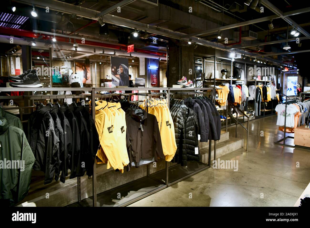 Adidas flagship store in NYC, USA Stock Photo - Alamy