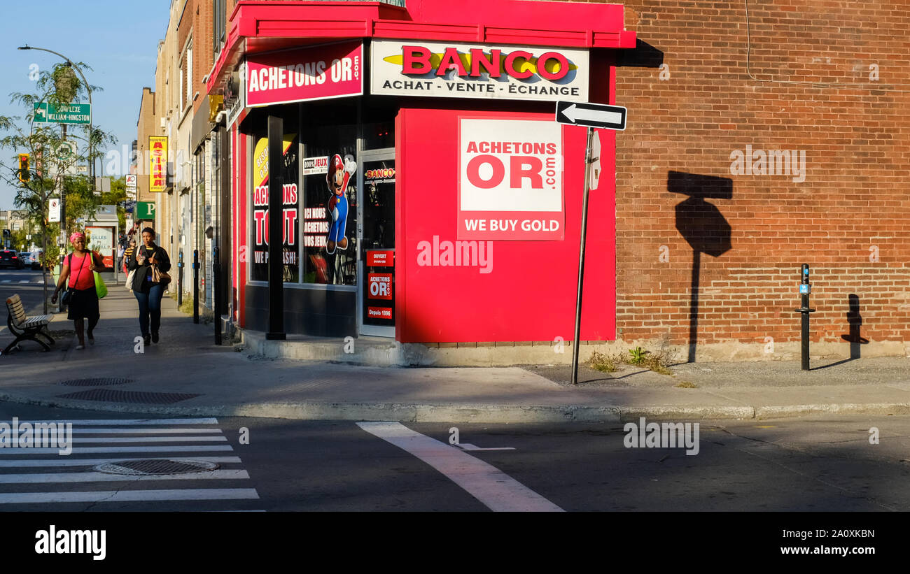 Jean Talon commercial street in the Multicultural neighbourhood of Park