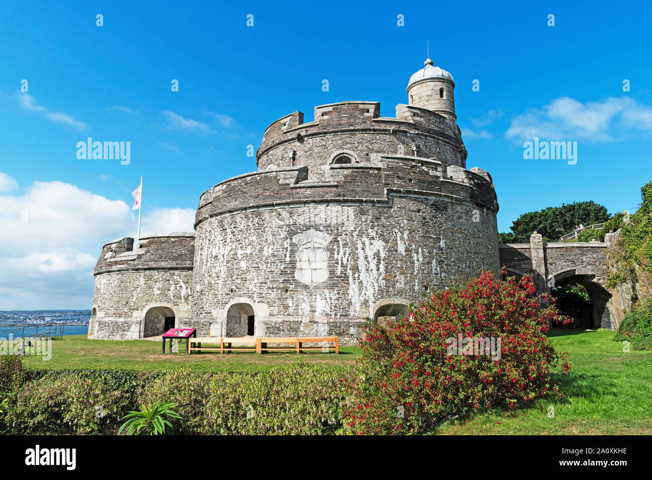 16th century st.mawes castle, cornwall, england, britain, uk. Stock Photo