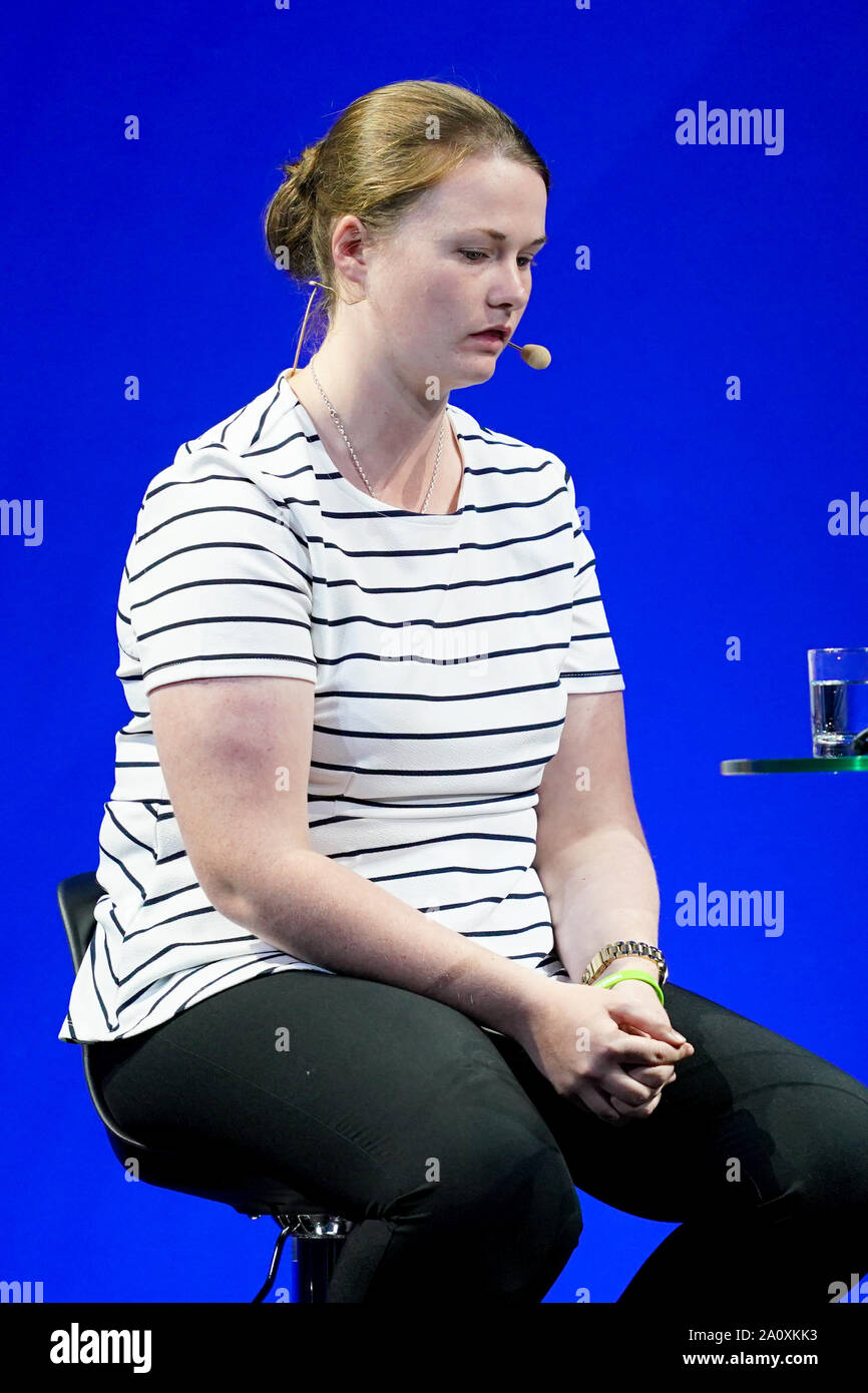 Milan Italy 22nd Sep 2019 Kate Cohen National Team Performance Analyst Of Australia Women S Team Speaking During The Fifa Football Conference At Palazzo Del Ghiaccio On September 22 2019 In Milan Italy