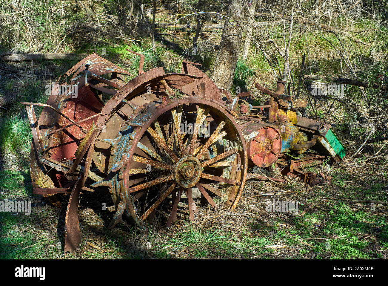 Old farm machinery in Australia, Victoria, Melbourne Stock Photo - Alamy