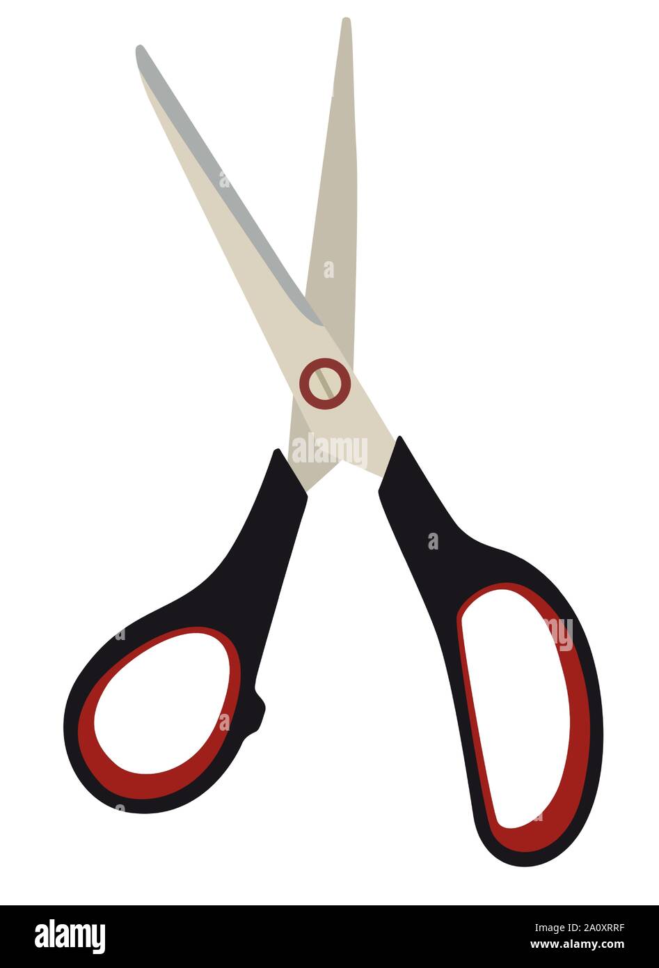 Scissors Icon isolated on white background.  Vector Illustration Stock Vector