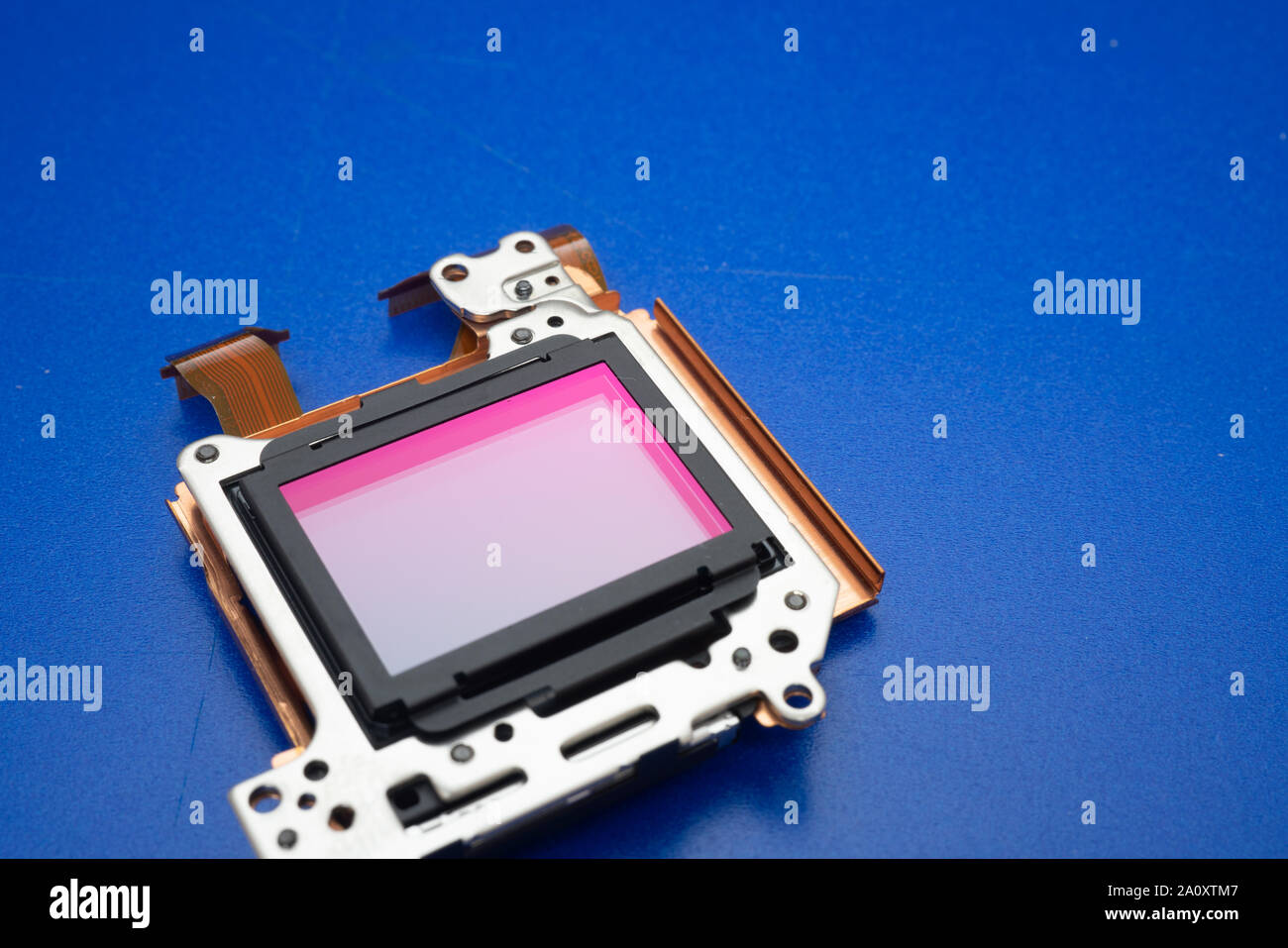 Camera sensor. cmos ccd full frame camera sensor Stock Photo Alamy