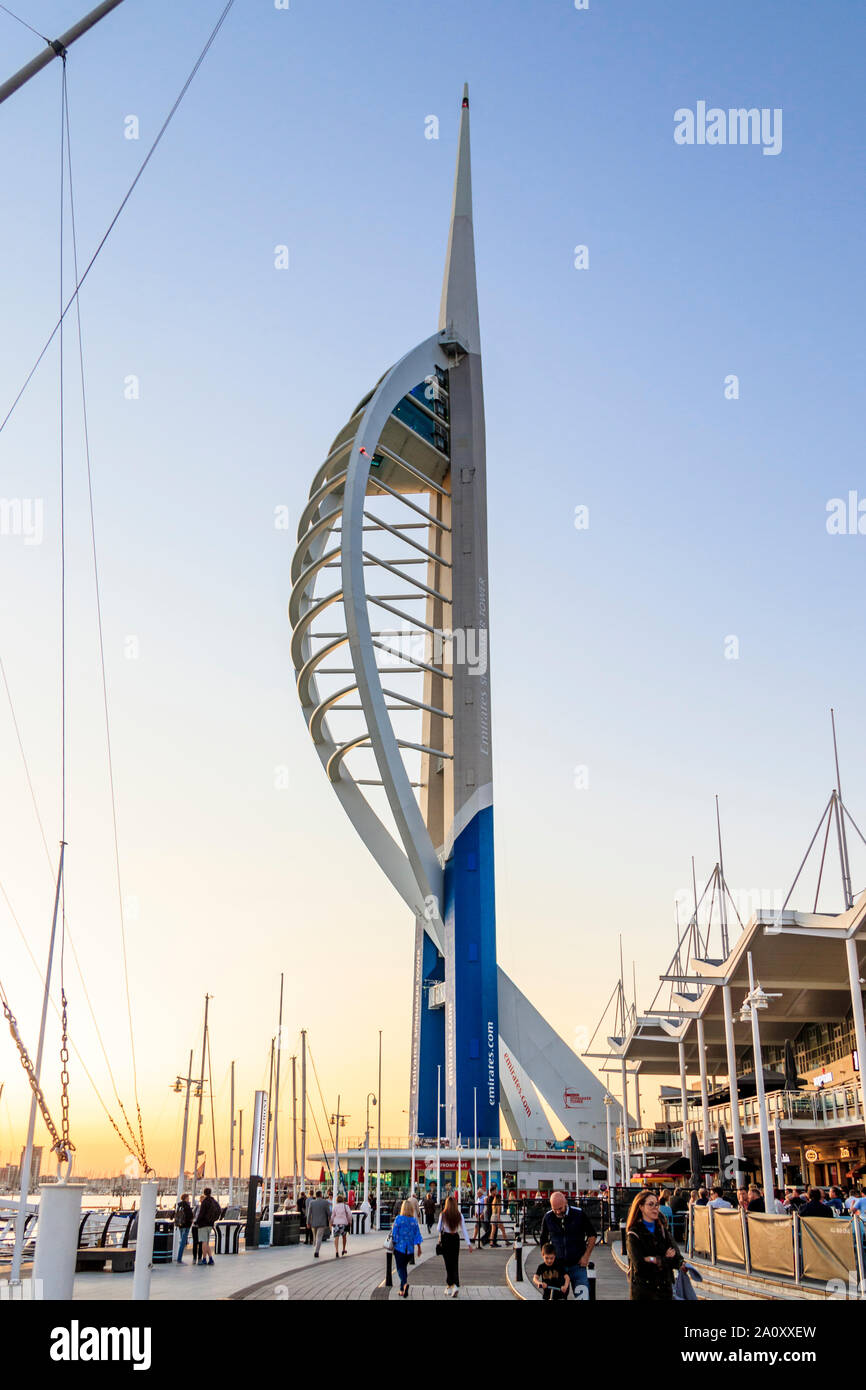 The Spinnaker Tower, a landmark observation tower in Portsmouth, England, UK. Stock Photo