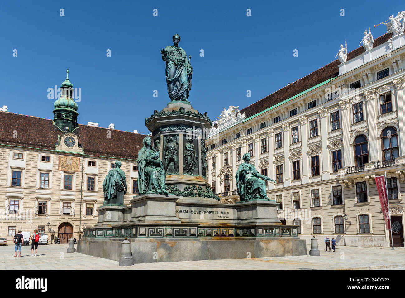 Classical bronze statue of Emperor Franz Joseph I, in the Hofburg