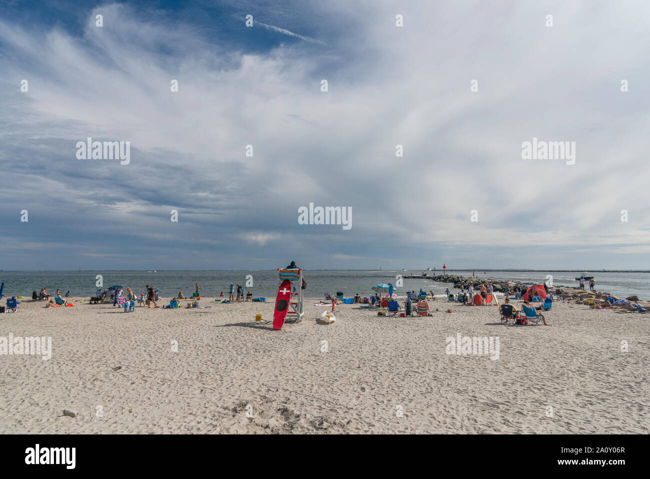 Salty Brine State Beach Point Judith Galilee Rhode Island USA Stock