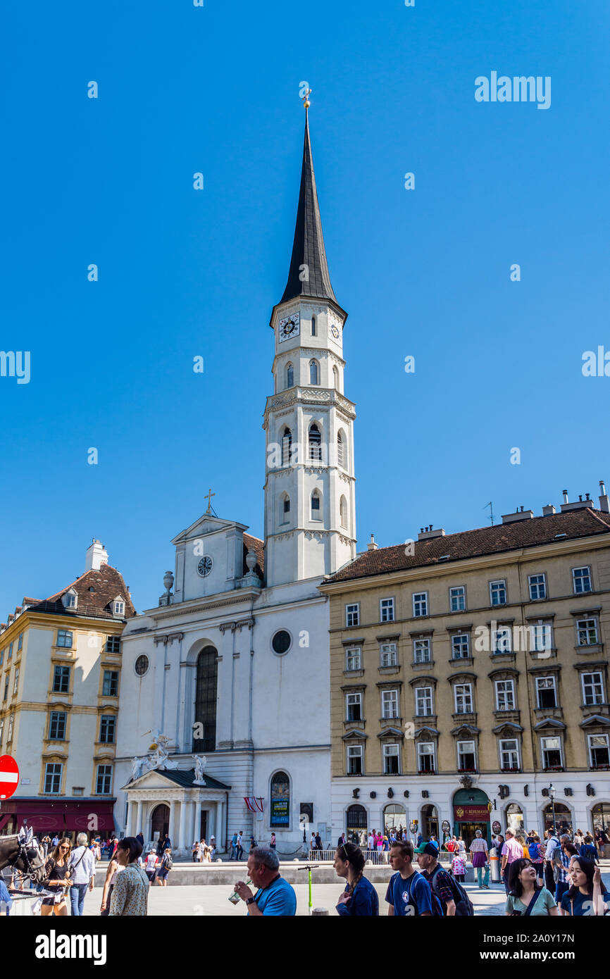St. Michael's Church, Michaelerplatz, Vienna, Austria Stock Photo Alamy