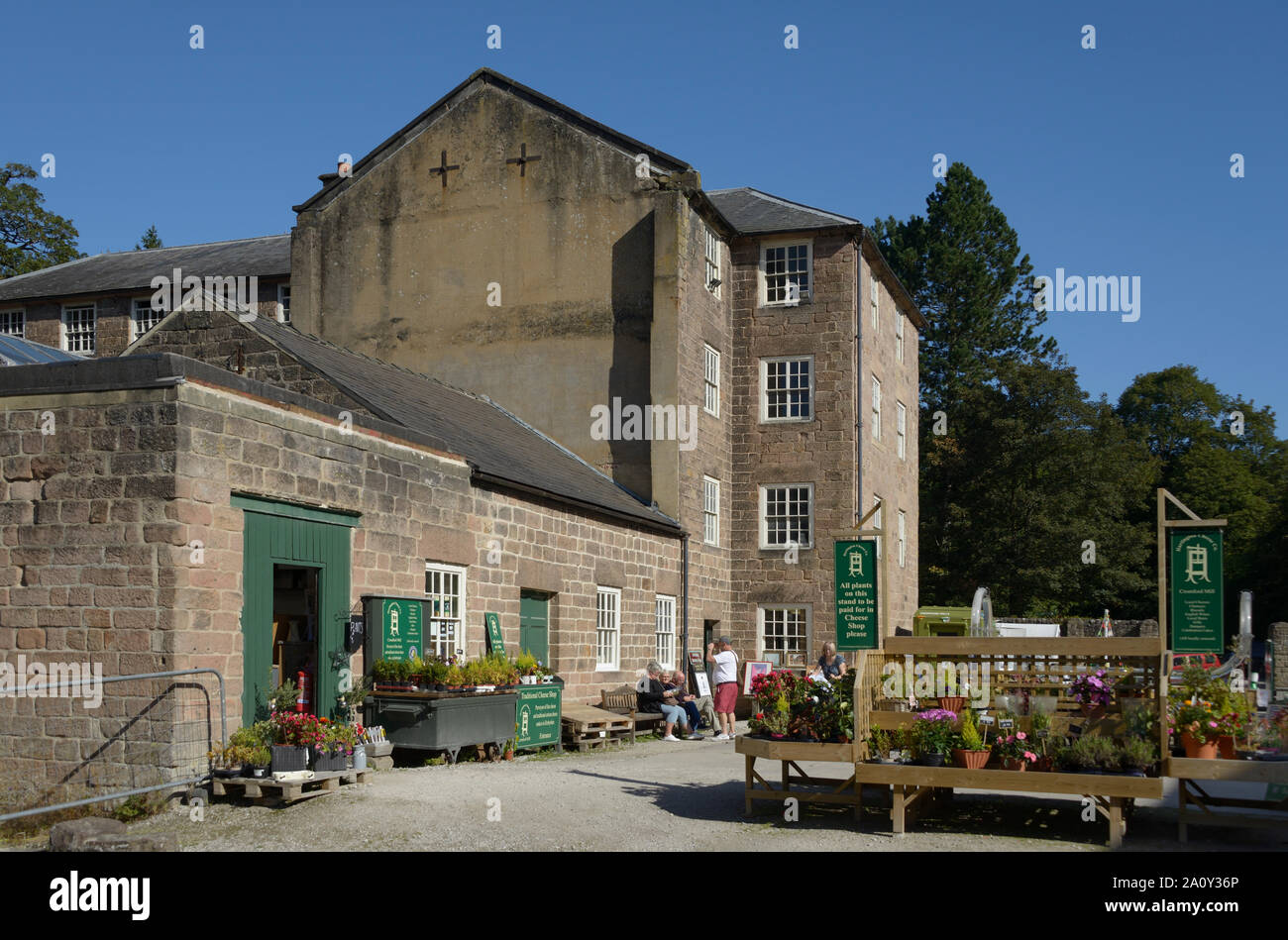 Arkwright Mill, Cromford, Derbyshire Stock Photo