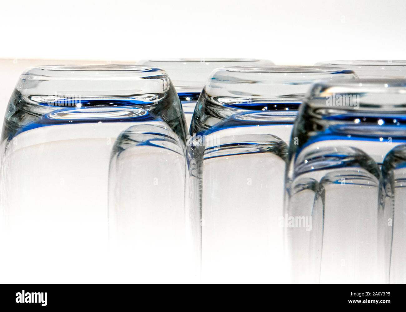 Stack of water glasses hi-res stock photography and images - Alamy