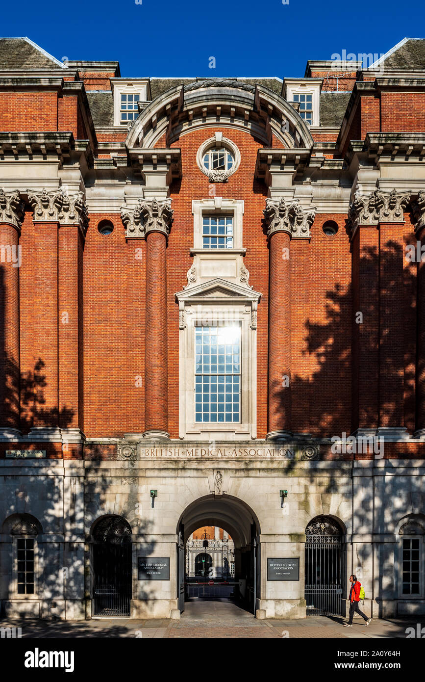 The British Medical Association or BMA HQ at BMA House in Bloomsbury