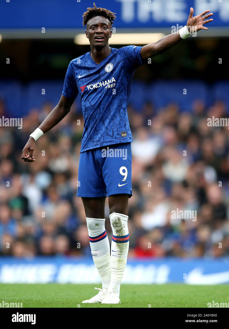 Chelsea S Tammy Abraham During The Premier League Match At Stamford Bridge London Stock Photo Alamy
