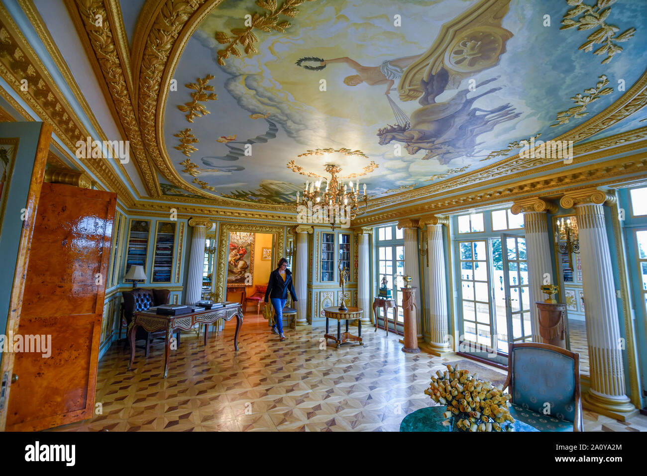 London Uk 22 September 2019 Top Floor Library The White House