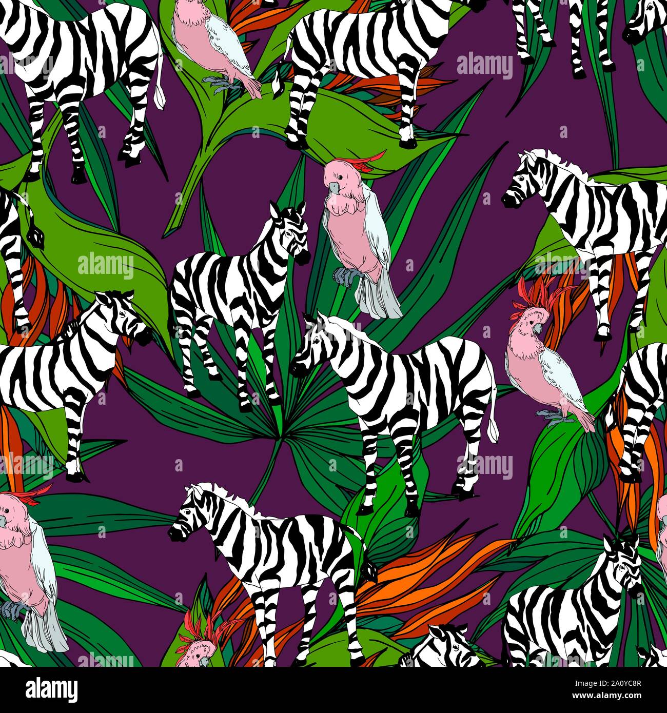 Vector Exotic zebra print wild animal isolated. Black and white engraved ink art. Seamless background pattern. Fabric wallpaper print texture Stock Vector Image & Art - Alamy Vector Exotic zebra print wild animal isolated. Black and white engraved ink art. Seamless background pattern. Fabric wallpaper print texture Stock Vector Image & Art - Alamy