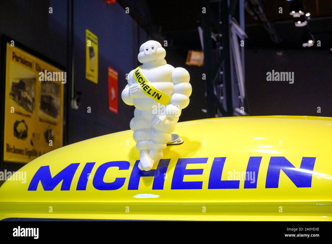 Michelin Tyre Man (bibendum) in the L'Aventure Michelin(museum in Clermont Ferrand, France Stock Photo