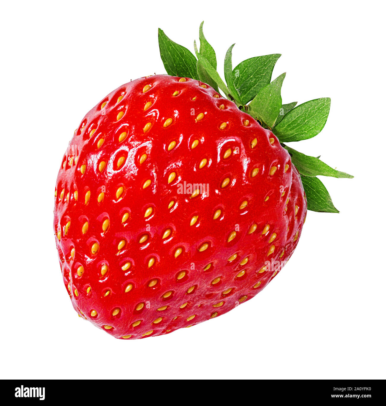 Strawberry isolated on white background Stock Photo - Alamy