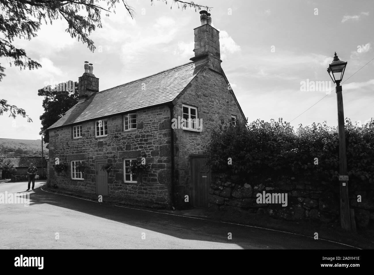 Houses in Dartmoor national park Stock Photo Alamy