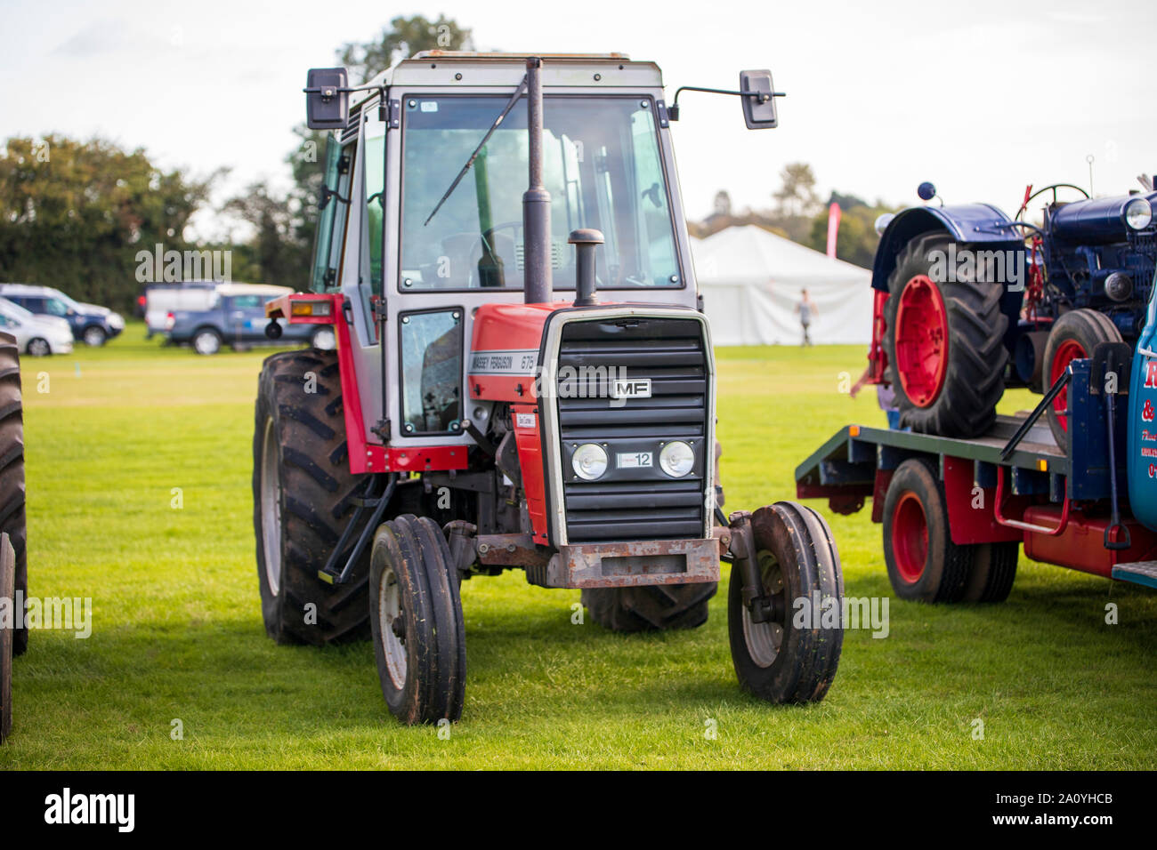 Massey Fergusson 675 Vintage Tractor, 1982, FVL 850X at the Chew Stoke