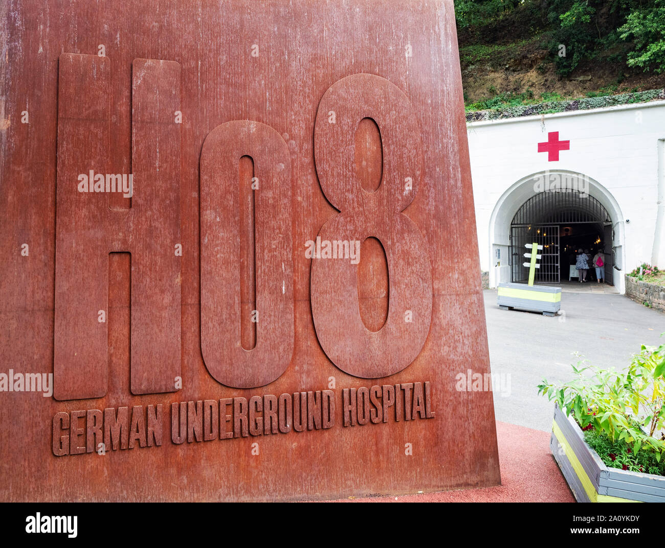 Entrance to Jersey War Tunnels, Jersey, Channel Islands Stock Photo Alamy