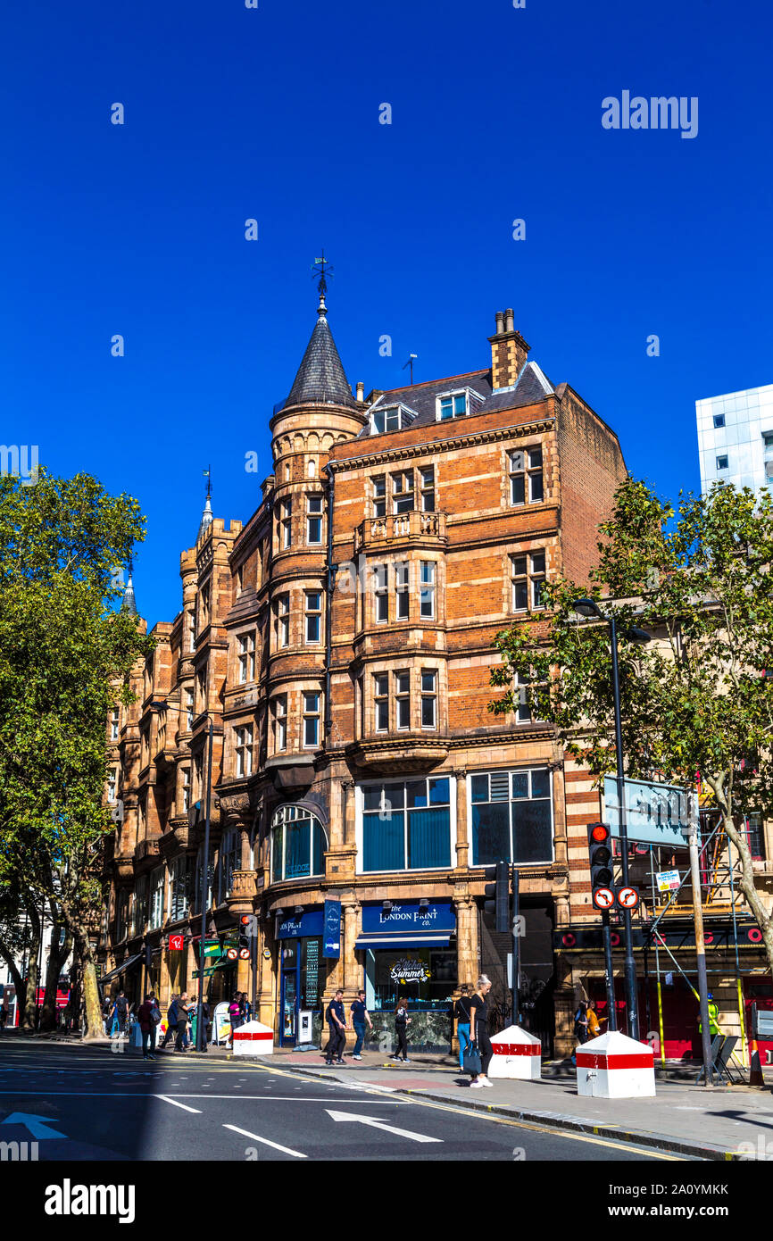 Shaftesbury avenue london england uk europe vertical image hires stock