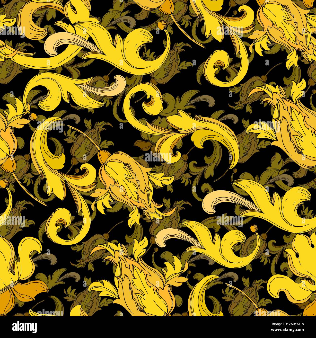 Baroque design pattern hi-res stock photography and images - Alamy