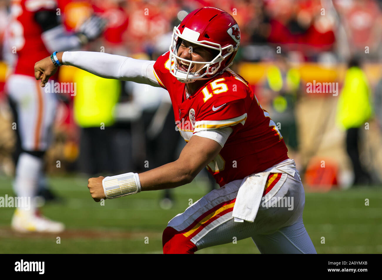 Kansas City Chiefs quarterback Patrick Mahomes (15) drops back to pass  against the Denver Broncos during an NFL football game Saturday, Jan. 8,  2022, in Denver. (AP Photo/Jack Dempsey Stock Photo - Alamy