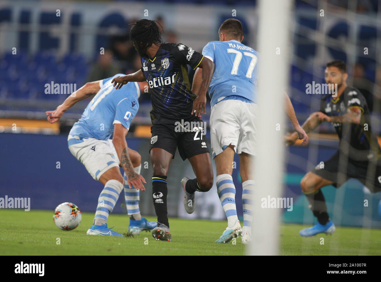 Rome, Italy. 22nd Sep, 2019. Rome, Italy - September 22, 2019:Gervinho (parma) in action during the Italian Serie A soccer match between SS LAZIO and PARMA, at Olympic Stadium in Rome. Credit: Independent Photo Agency/Alamy Live News Stock Photo