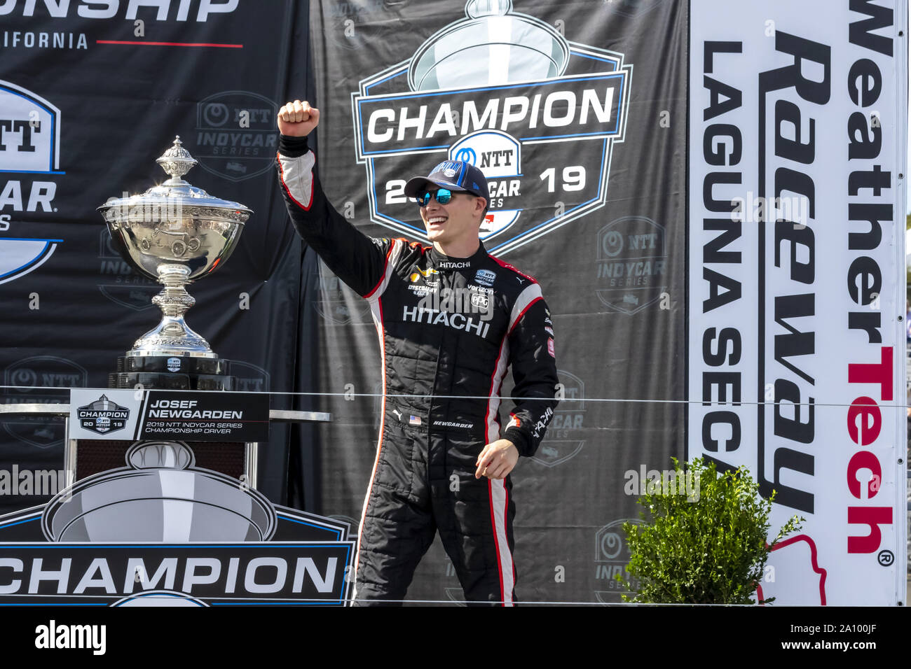 Salinas, California, USA. 22nd Sep, 2019. An emotional JOSEF NEWGARDEN