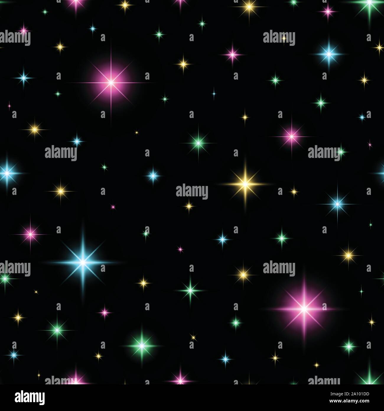 Colorful glittery seamless pattern. Stock Vector