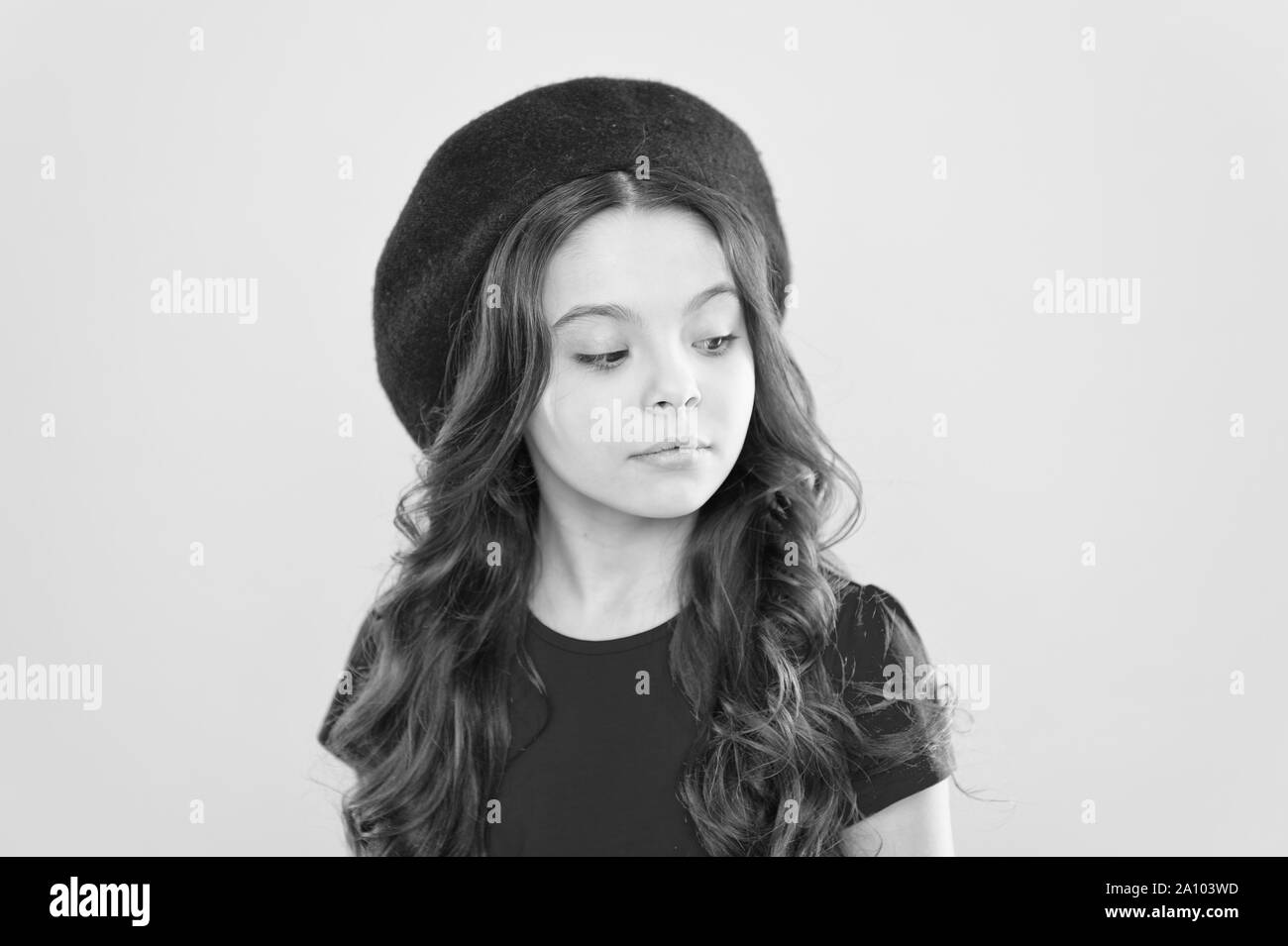 Kid Girl Long Healthy Shiny Hair Perfect Curls Kid Cute Face