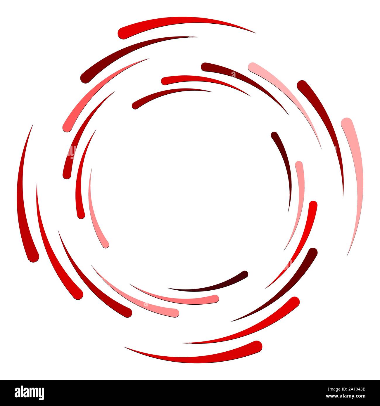Abstract concentric circle. Spiral, swirl, twirl element. Circular and ...