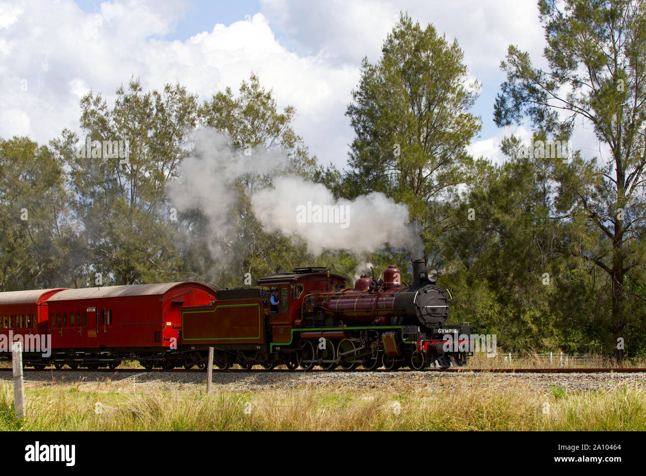 Historic Mary Valley Rattler Steam Locomotive Stock Photo - Alamy