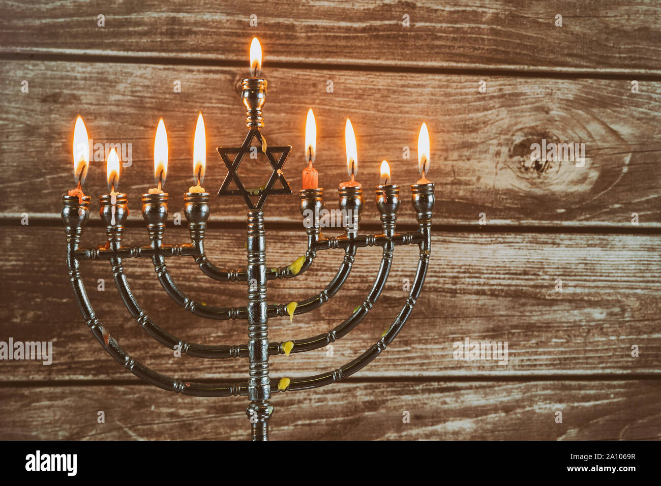 Jewish holiday symbol Hanukkah festival of Lights Stock Photo - Alamy