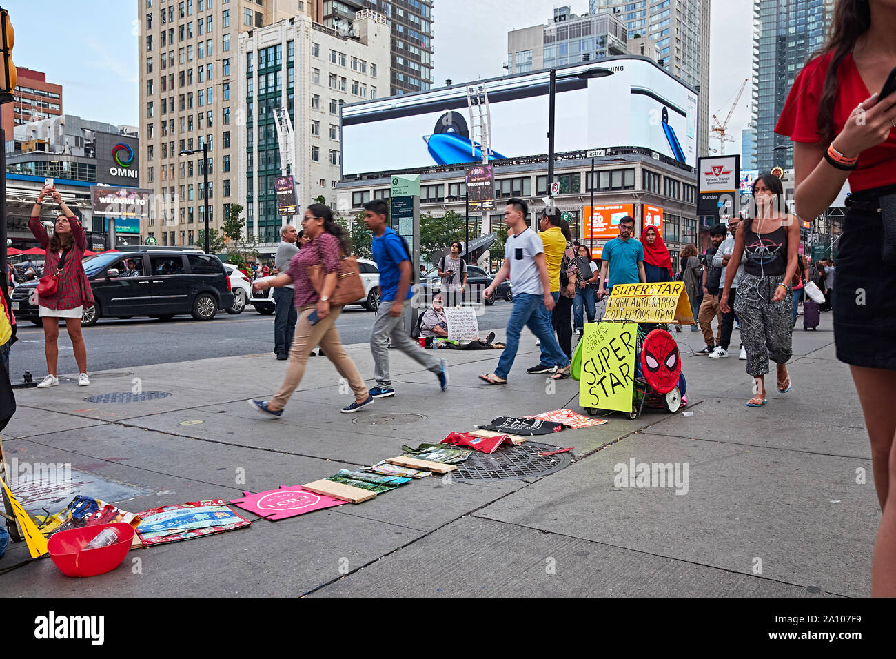 Yonge Street in Toronto Stock Photo